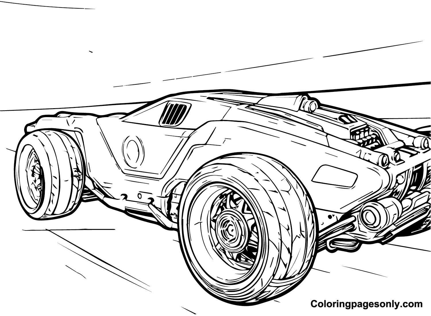 Rocket League Coloring Pages Printable for Free Download