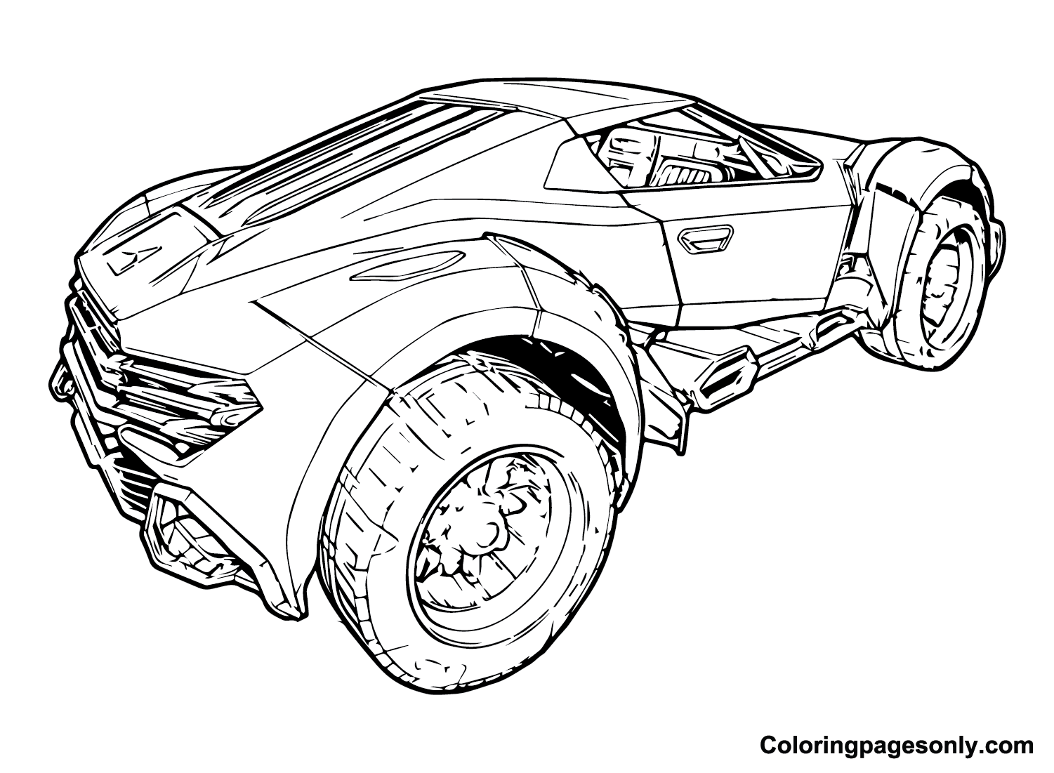 Rocket League Free Printable Coloring Pages