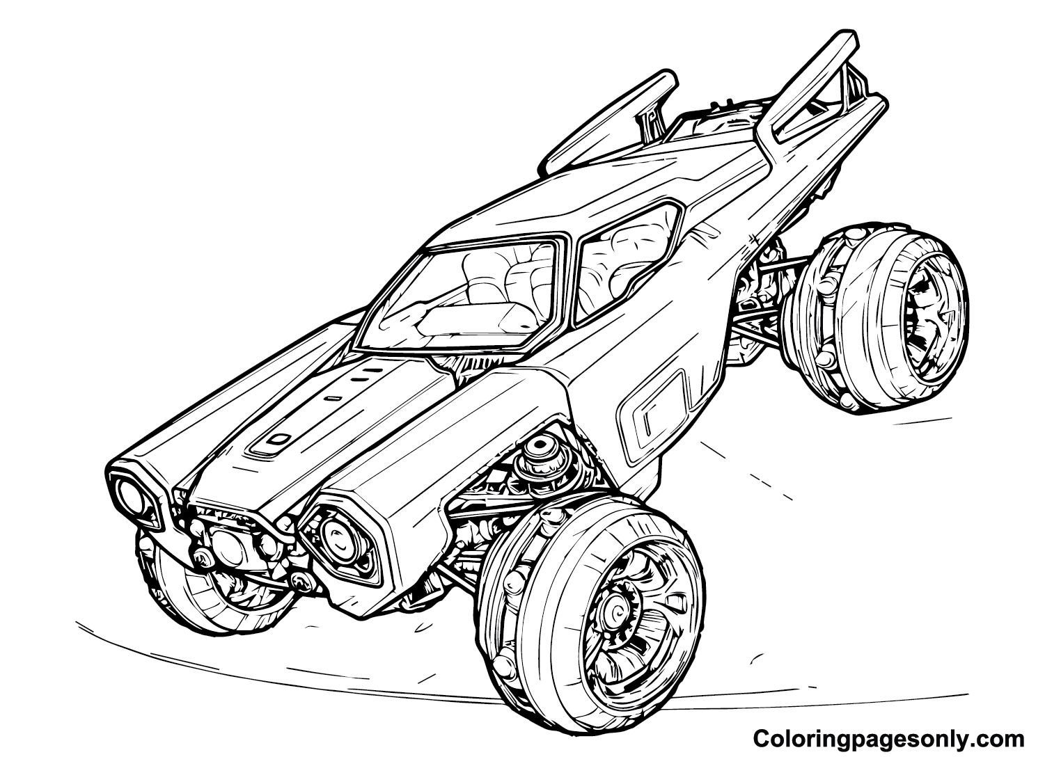 Rocket League Sideswipe Coloring Pages