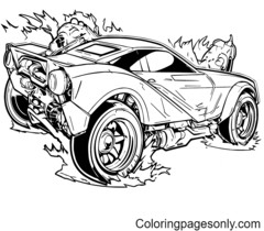 Rocket League Coloring Pages