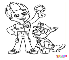 Ryder Paw Patrol Coloring Pages
