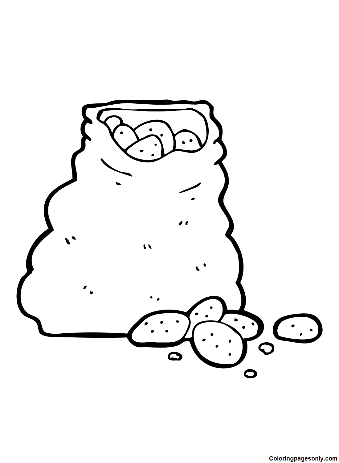 Zak aardappelen van Aardappel