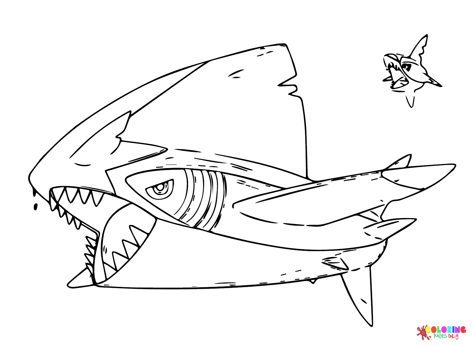 Sharpedo Images Coloring Page