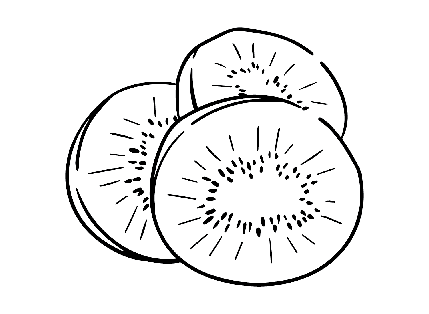 Slices Kiwi Fruit from Kiwi Fruit