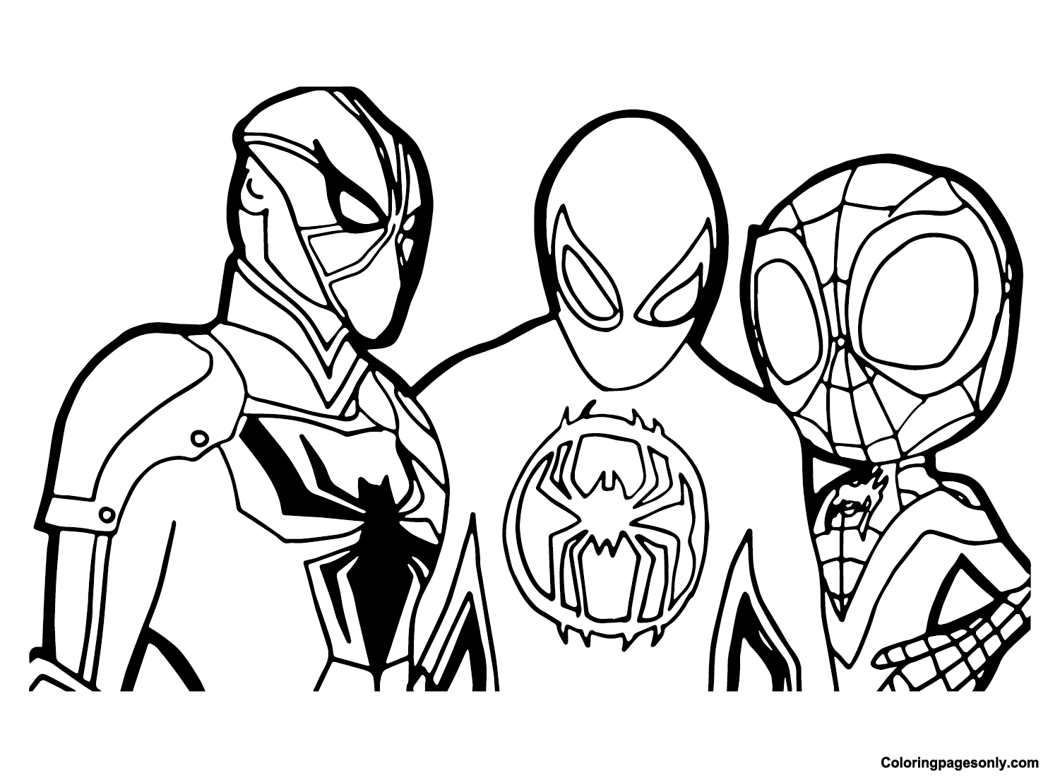 Spidey Free Coloring Pages