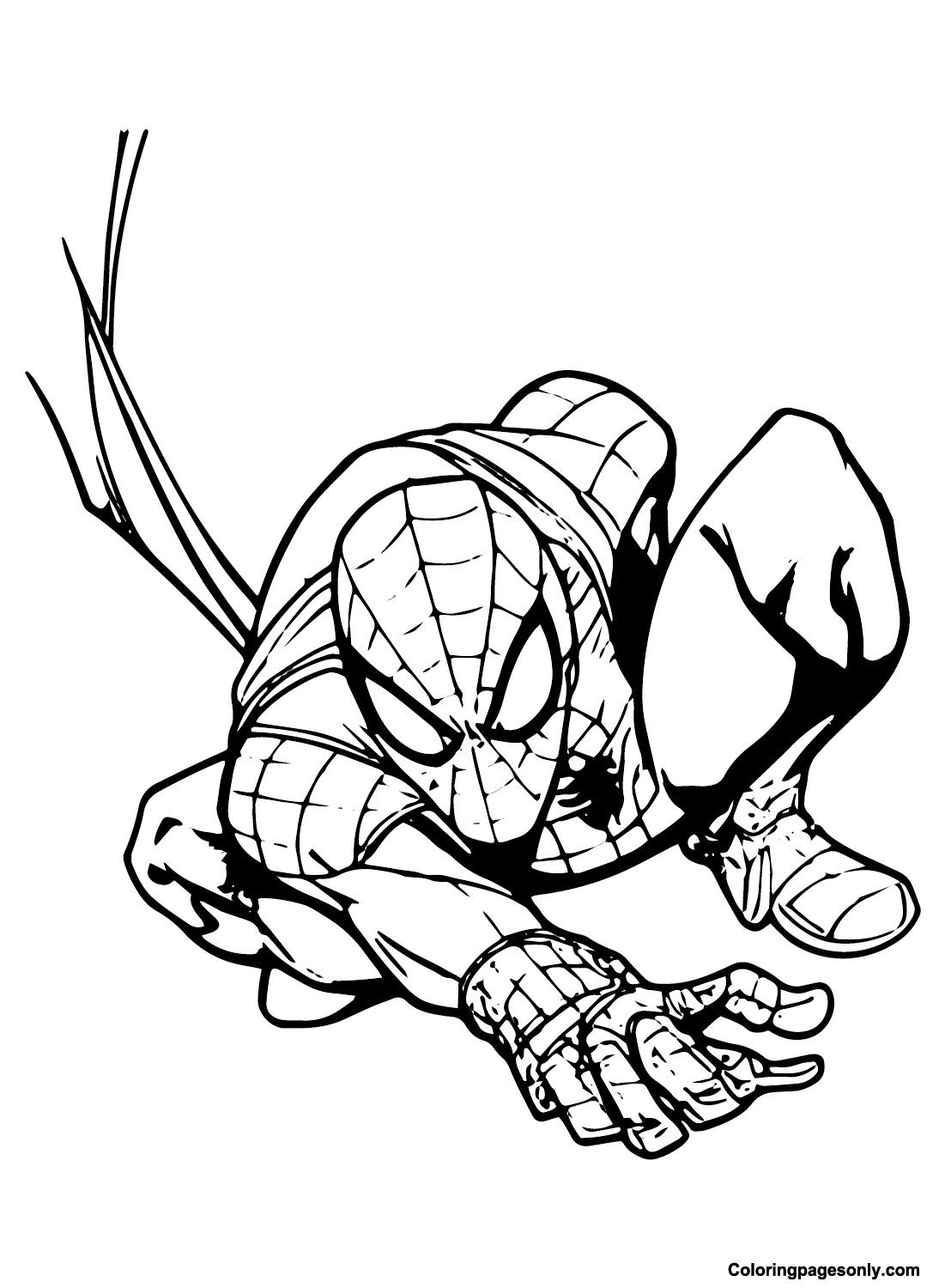 Spidey Pictures Coloring Pages
