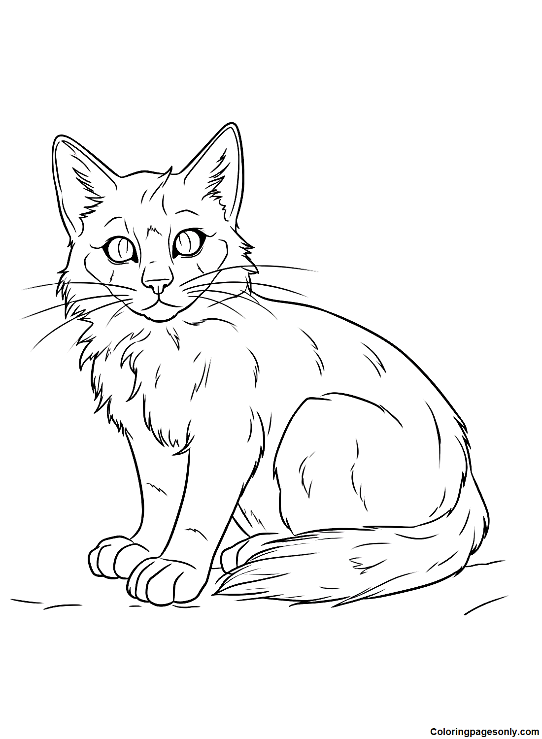 Squirrelflight from Warrior Cats Coloring Page
