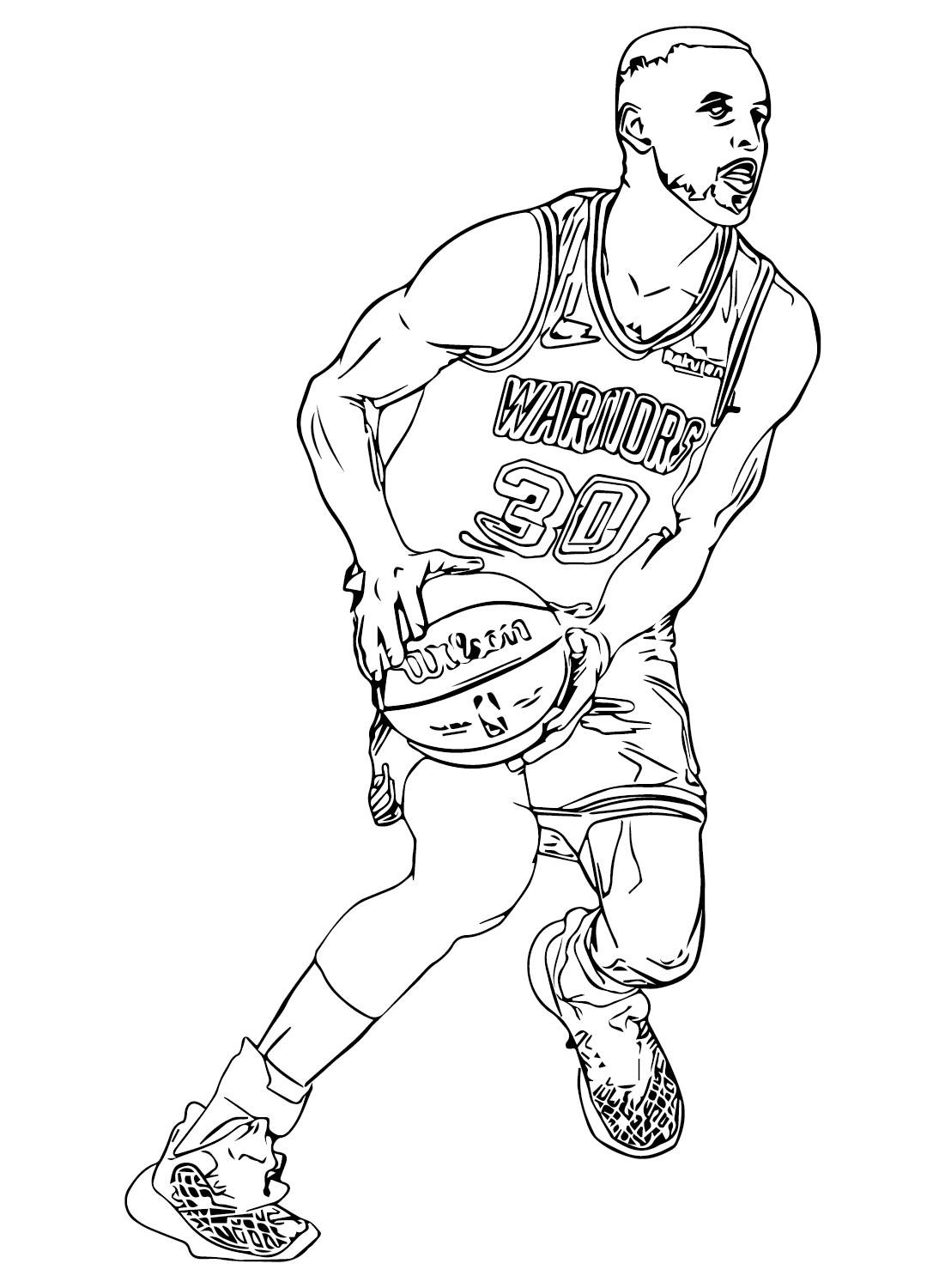 Стивен Карри играет в баскетбол от Стивена Карри