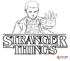 Stranger Things Coloring Pages