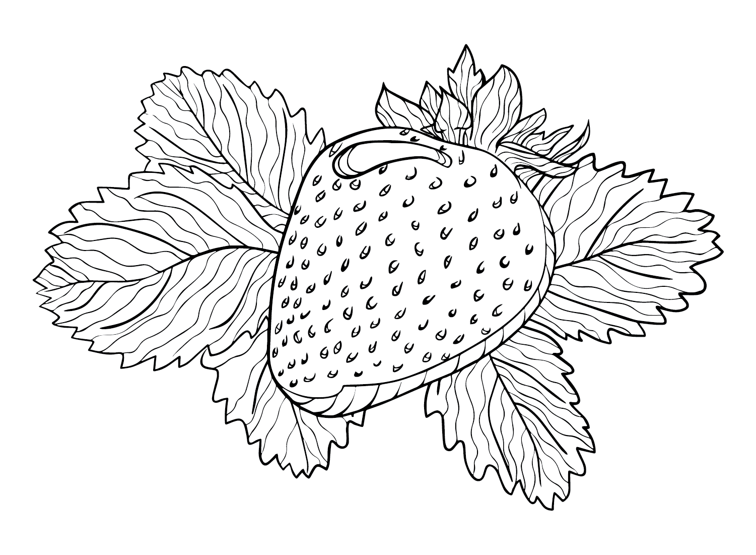 Dessin de fraise de Fraise