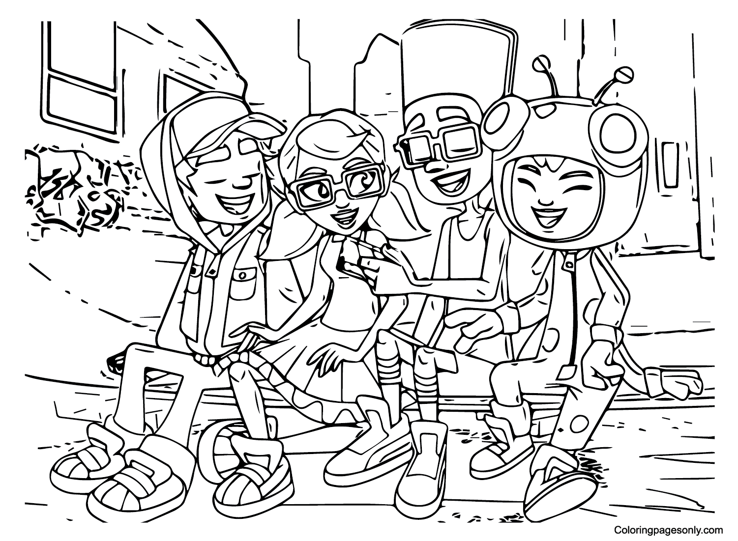 Coloring page Subway Surfers 10  Subway surfers, Star wars art