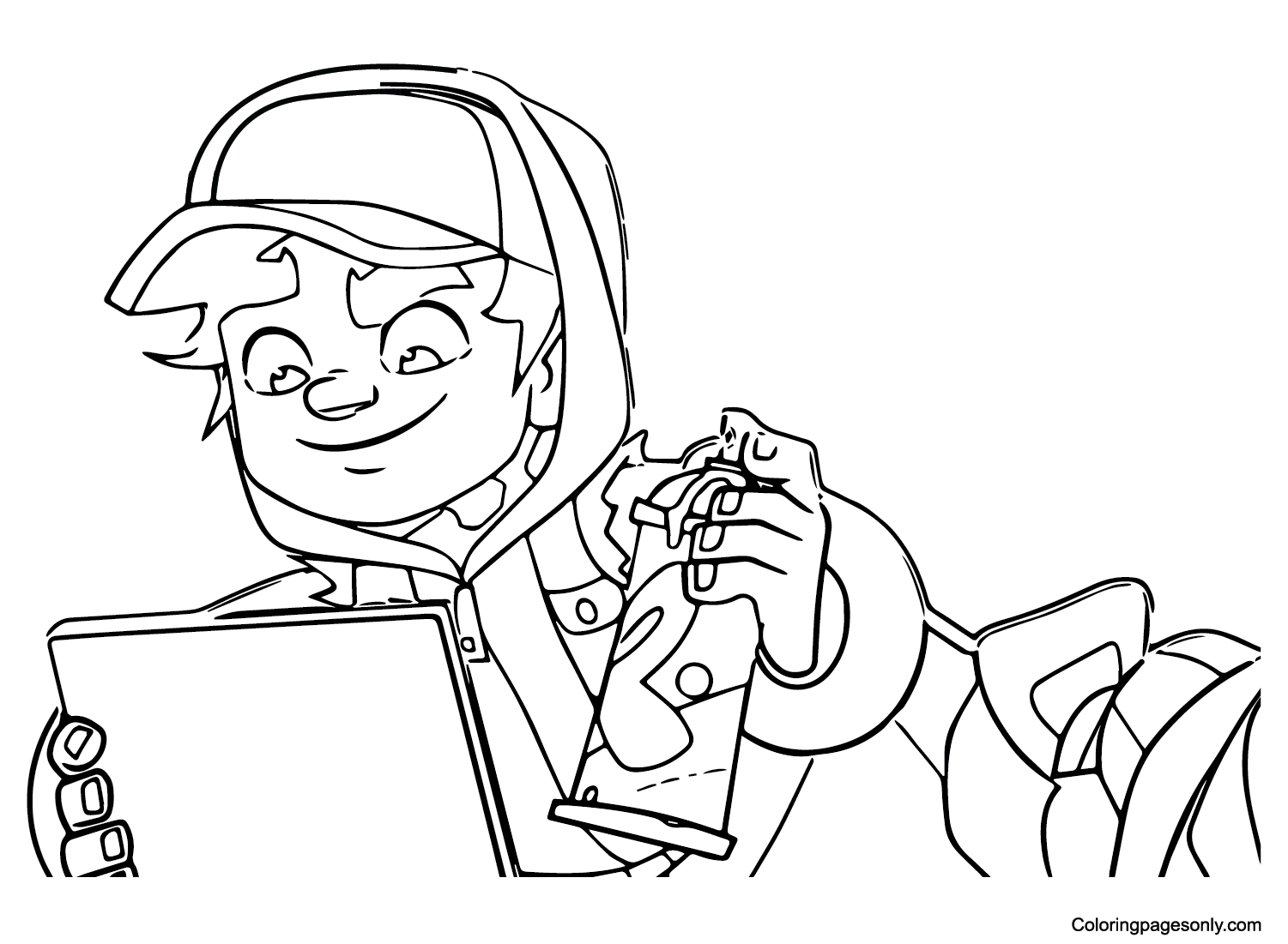Subway Surfers App Coloring Page Android Iphone