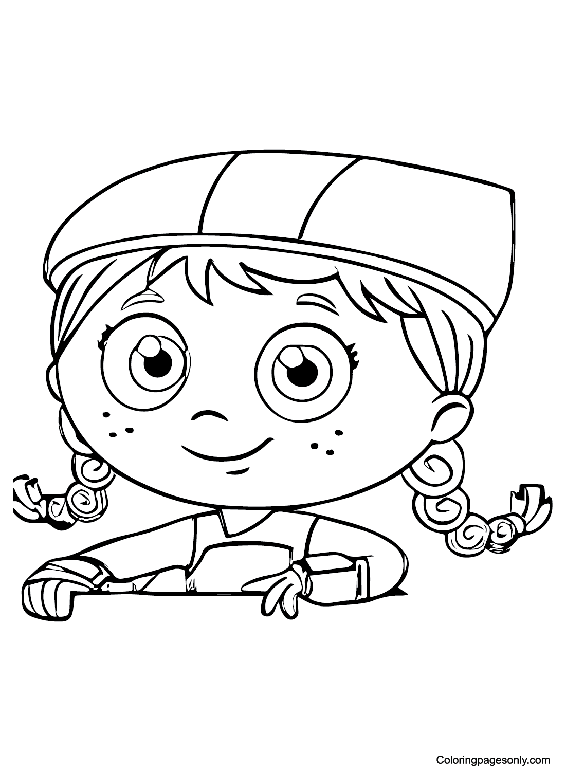 Super Why Wonder Red Coloring Page