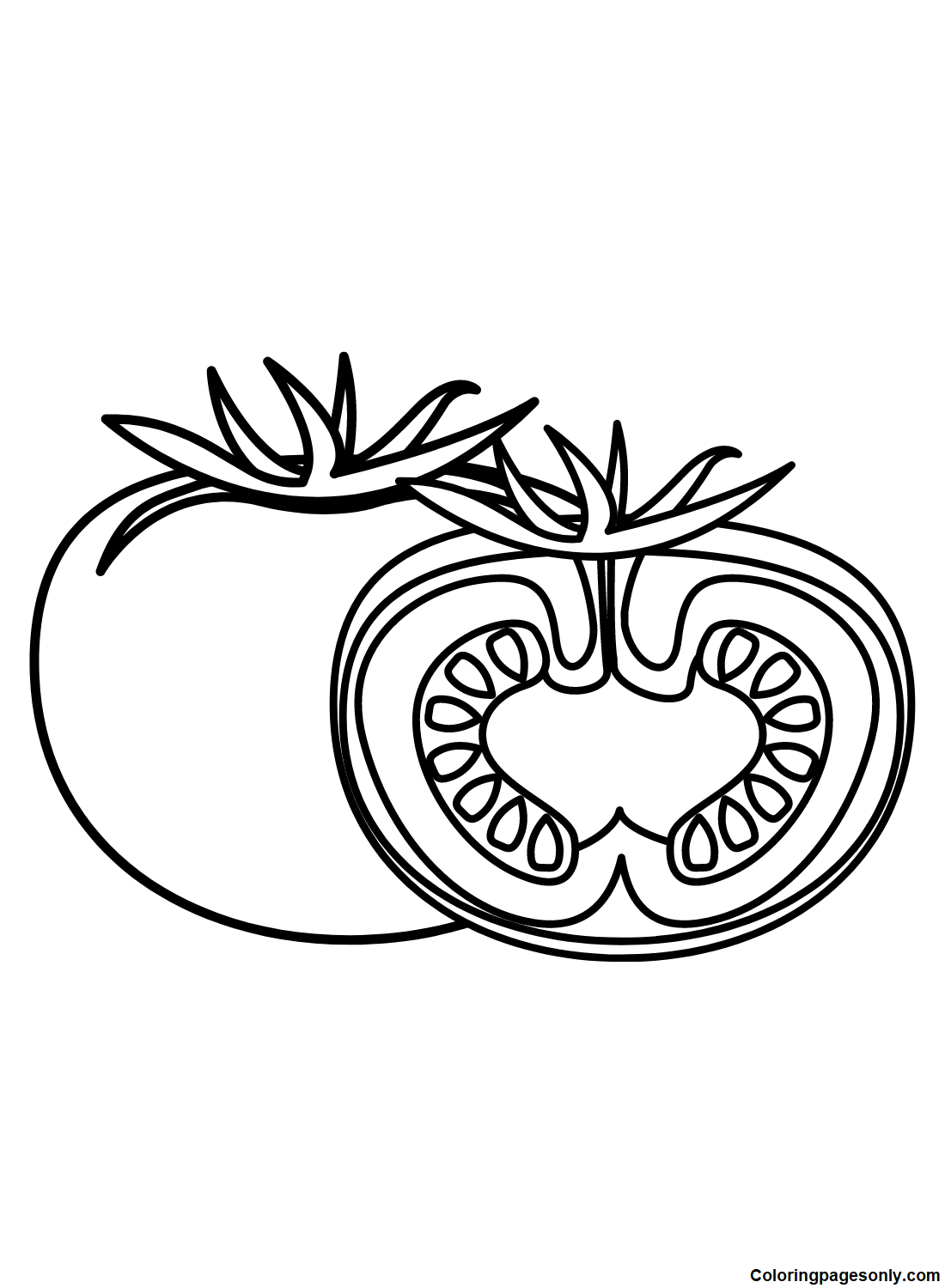 Sweet Tomatoes Coloring Page