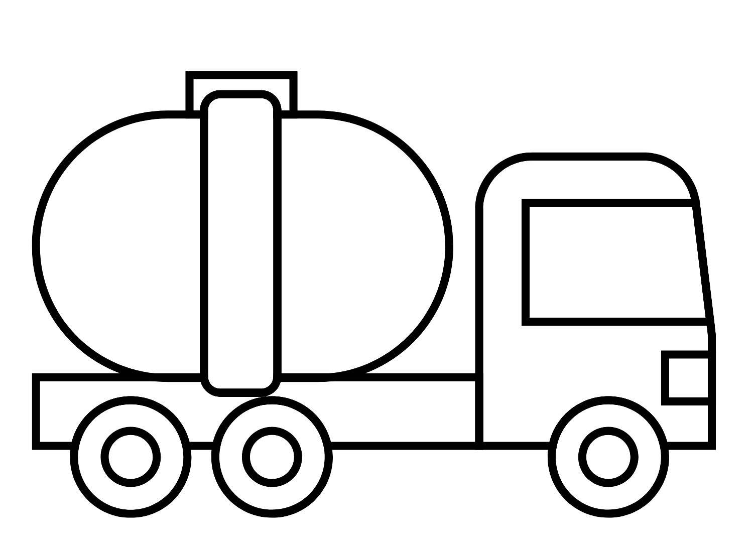 Tanker Truck Images Coloring Page