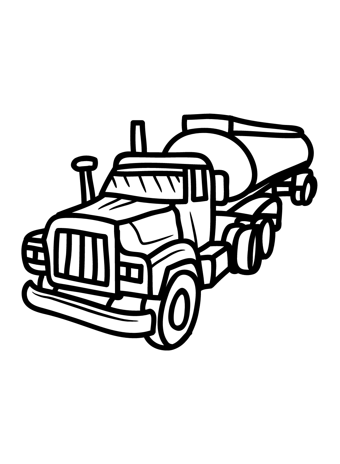 Tanker Truck Pictures Coloring Page