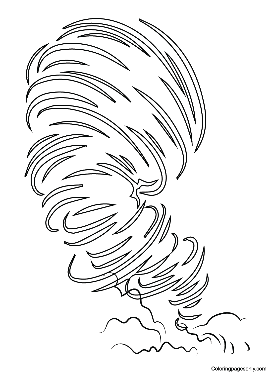 Desenho de Tornado de Tornado