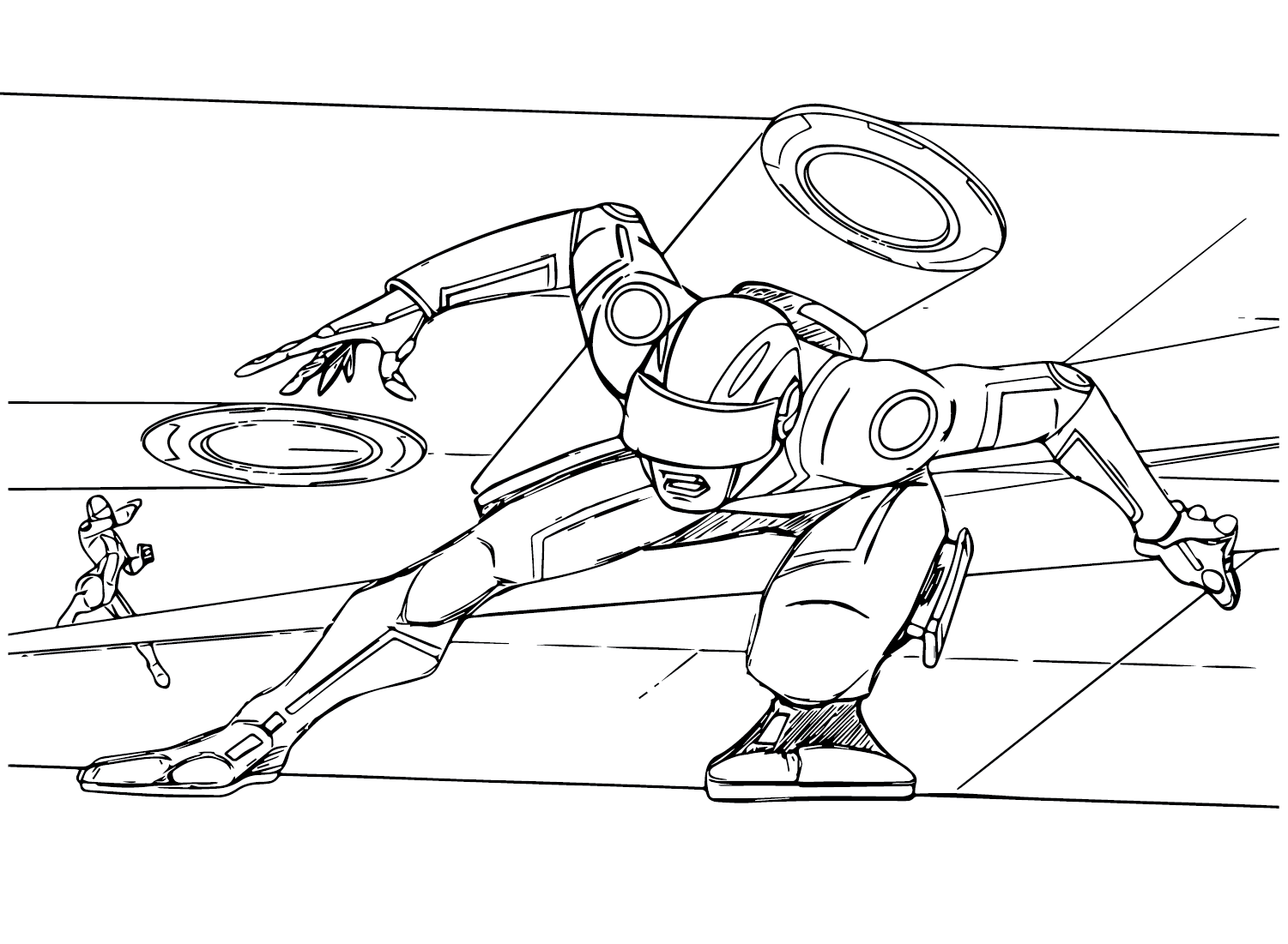 Tron for Kids Coloring Page