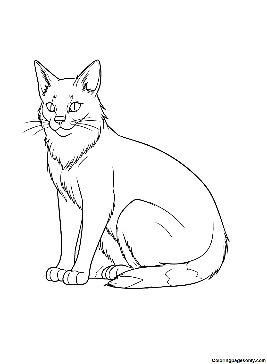 Warrior Cats Bluestar Coloring Pages