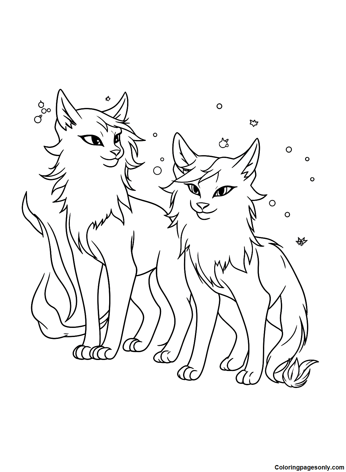 Warrior Cats Bramblestar e Firestar de Warrior Cats