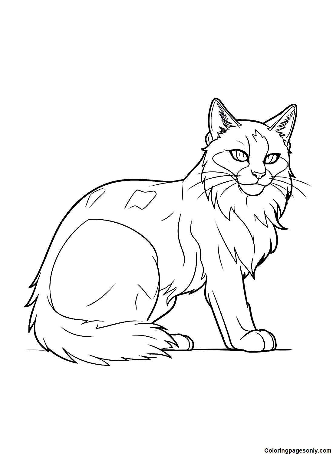 Warrior Cats Graystripe Coloring Pages