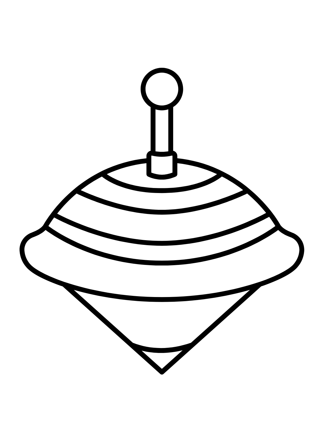 Whirligig Simple for Kids Coloring Page