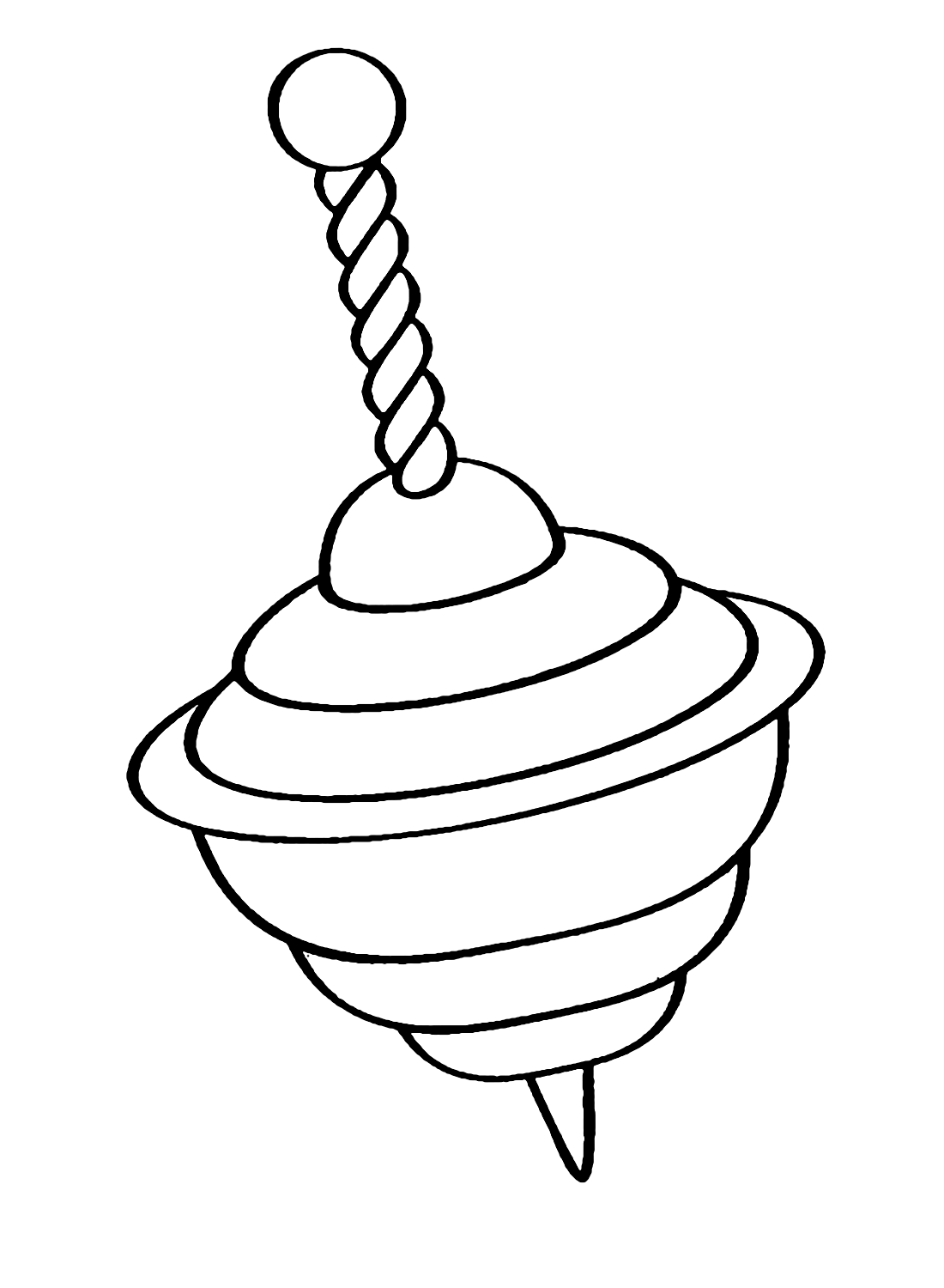 Whirligig Toy Coloring Page