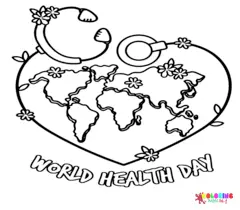 World Health Day Coloring Pages