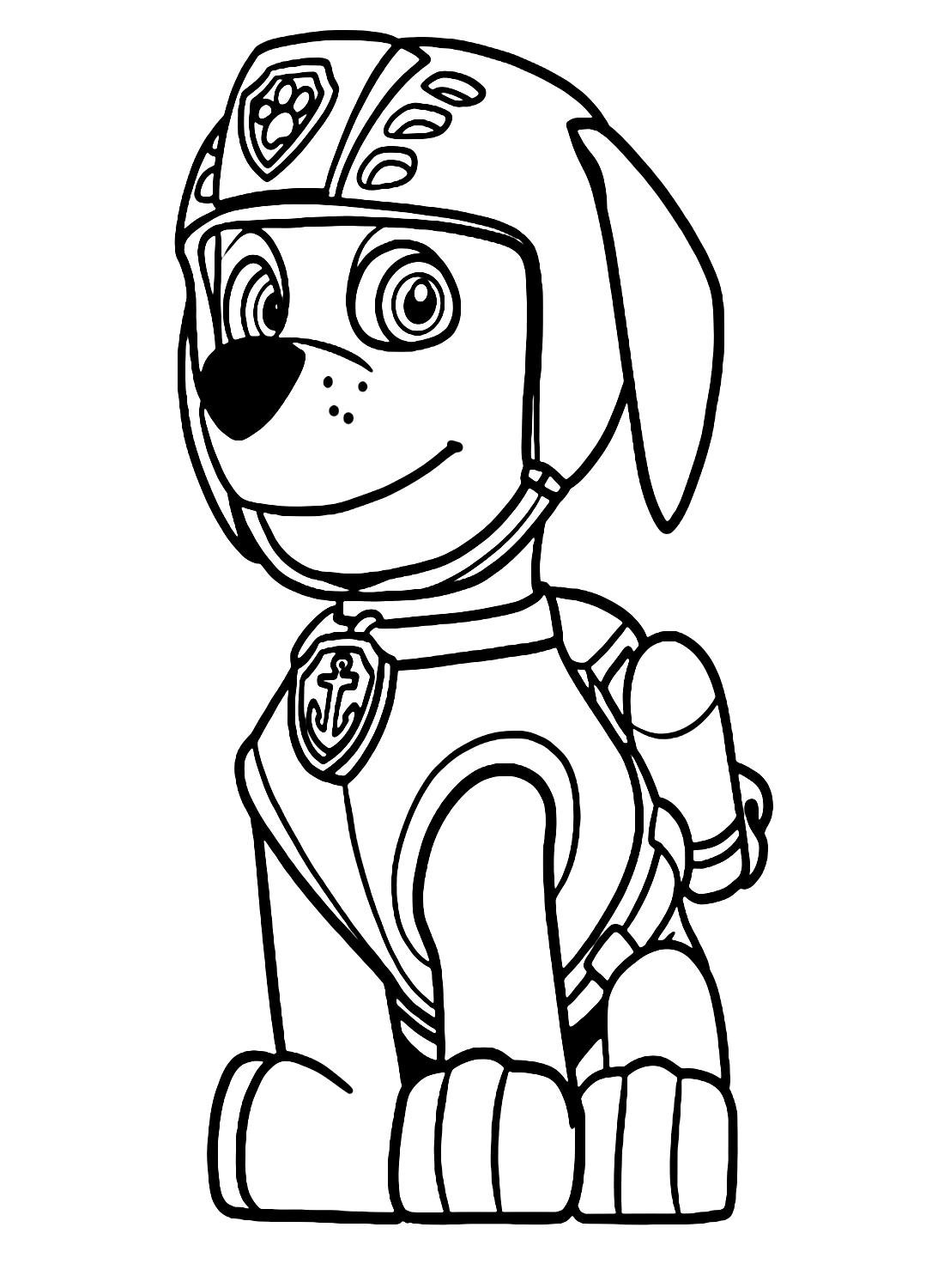 Desenhos de Zuma de Patrulha Canina para Colorir e Imprimir - ColorirOnline .Com