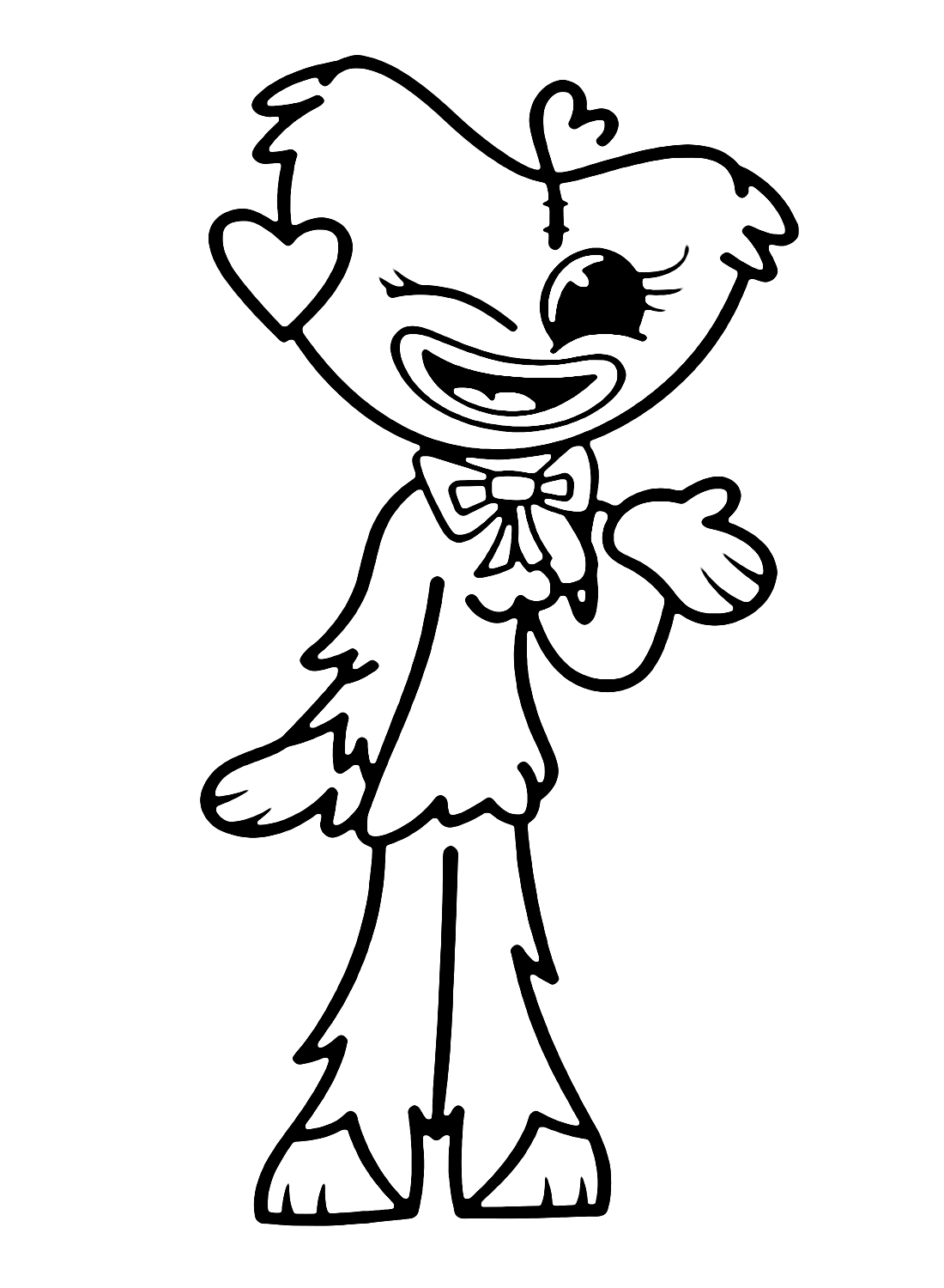 Adorable Kissy Missy Coloring Page