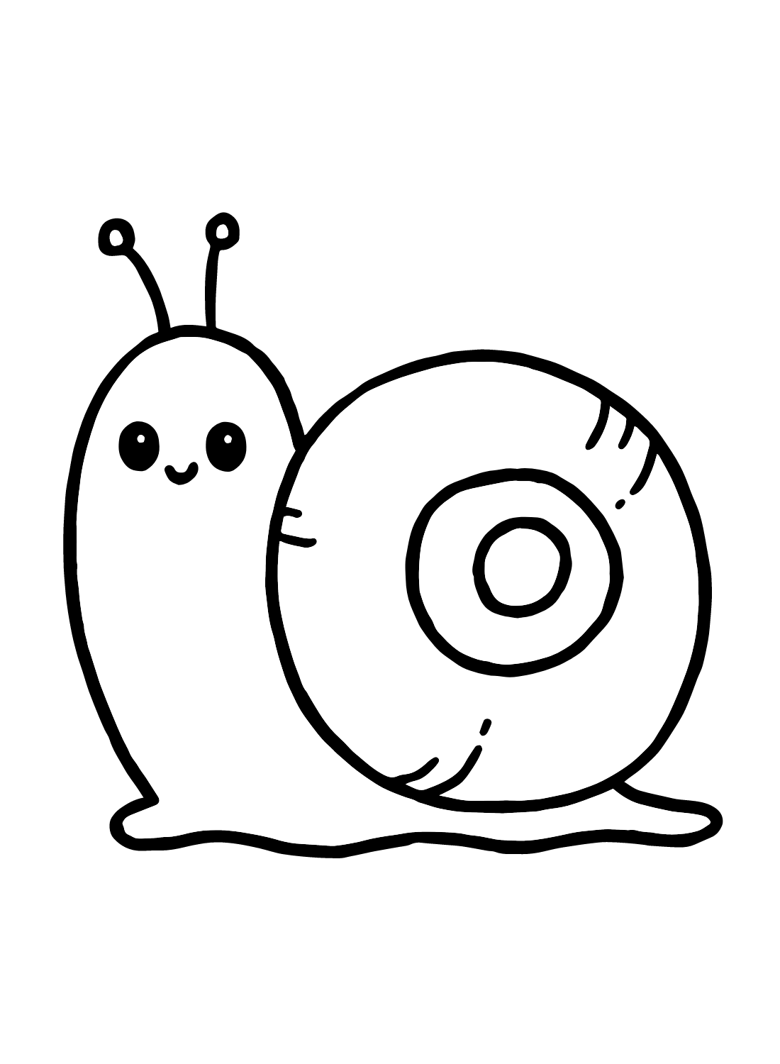 Entzückende Schnecke von Snail