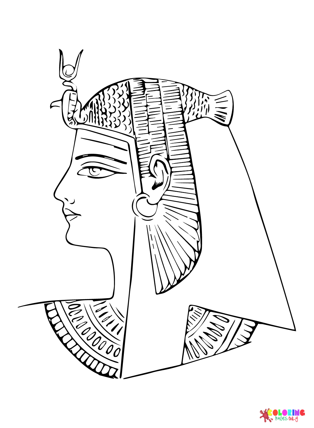 Dibujo de Mujeres del Antiguo Egipto para colorear