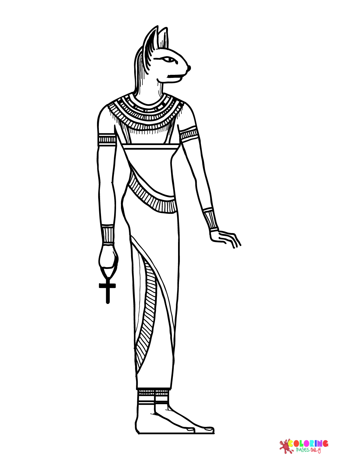 Het oude Egypte in afbeeldingen kleurplaat