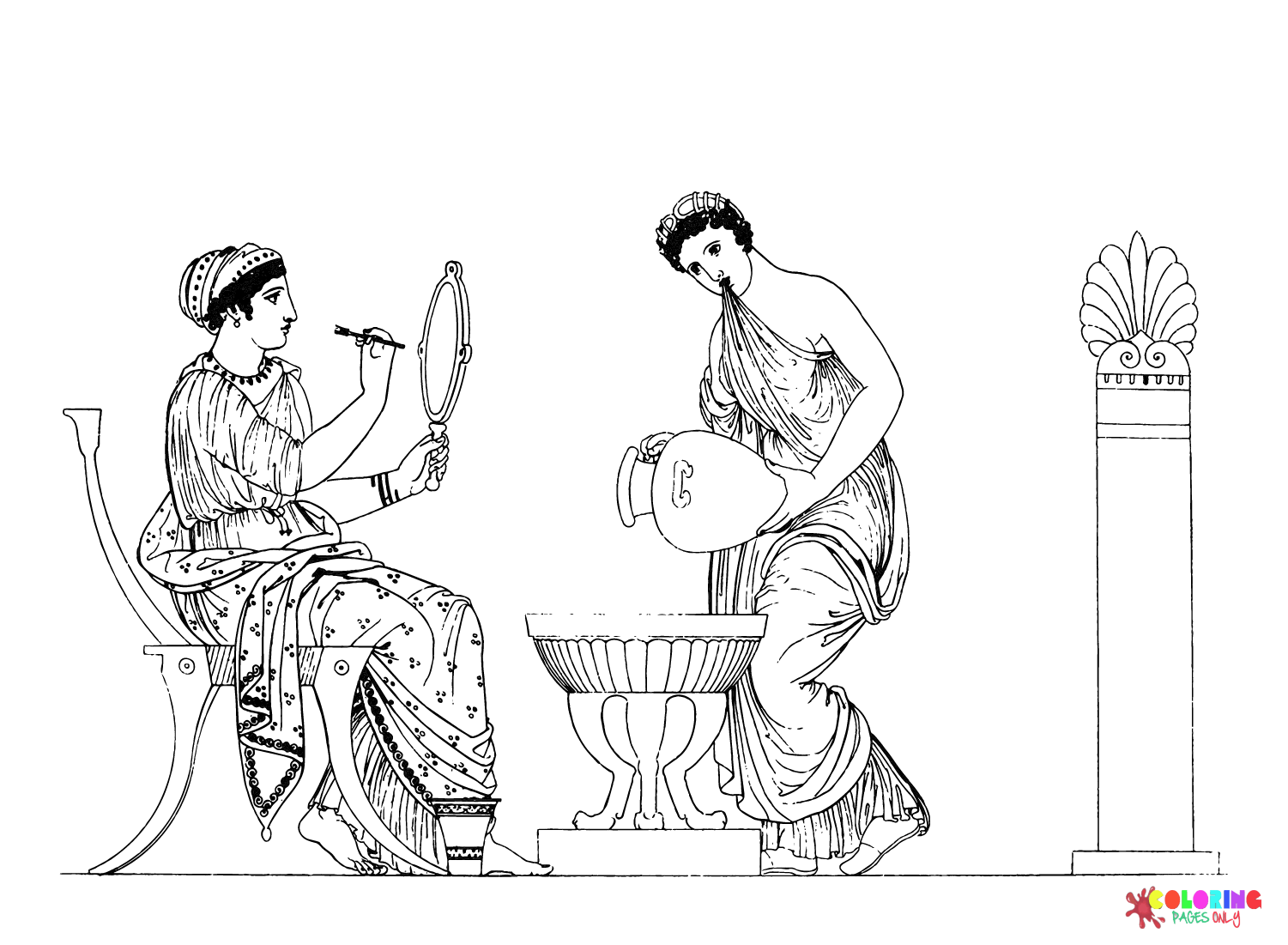 Ancient Rome and Roman Empire to Color Coloring Page