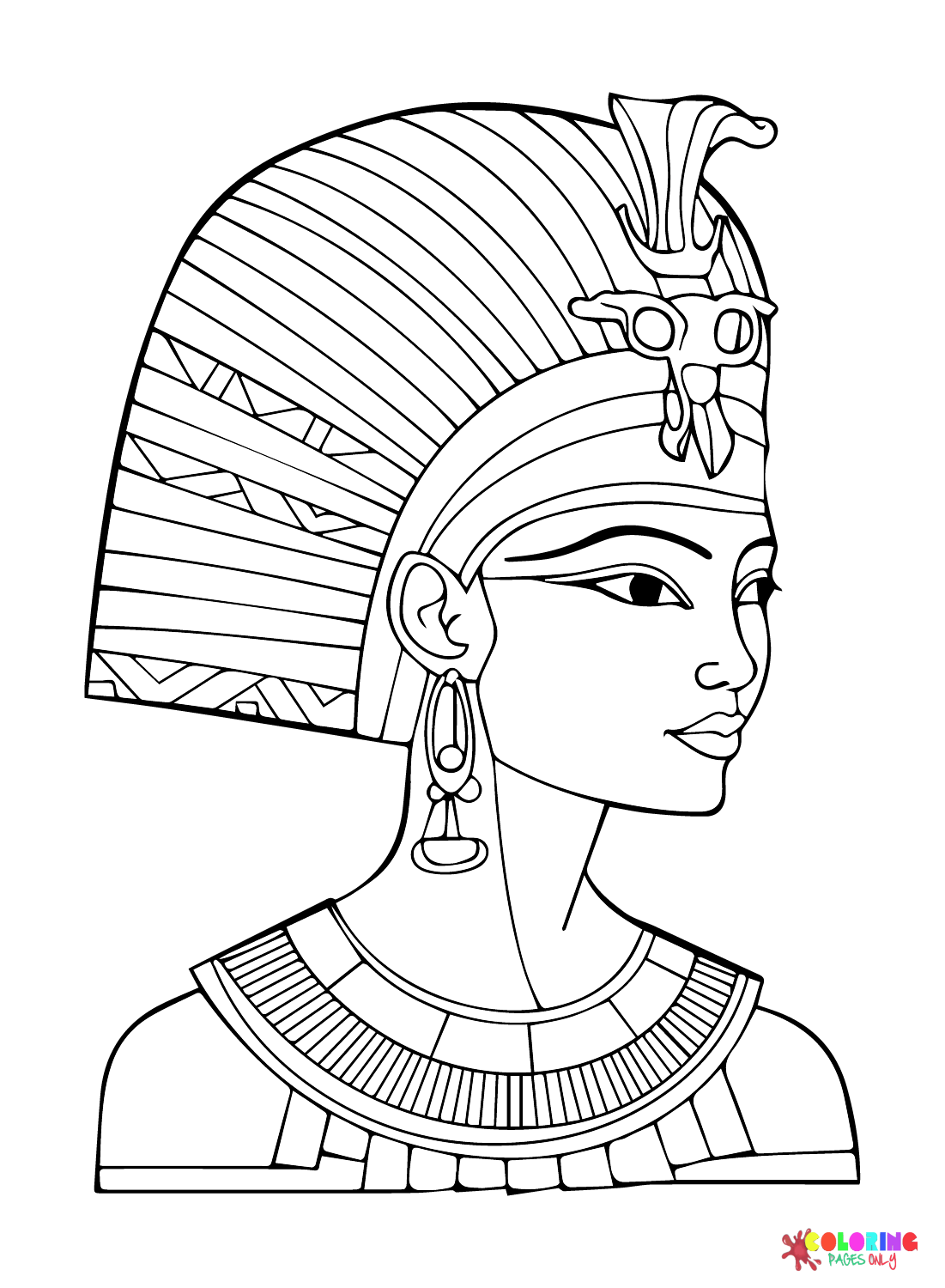 Kunst oude Egypte kleurplaat
