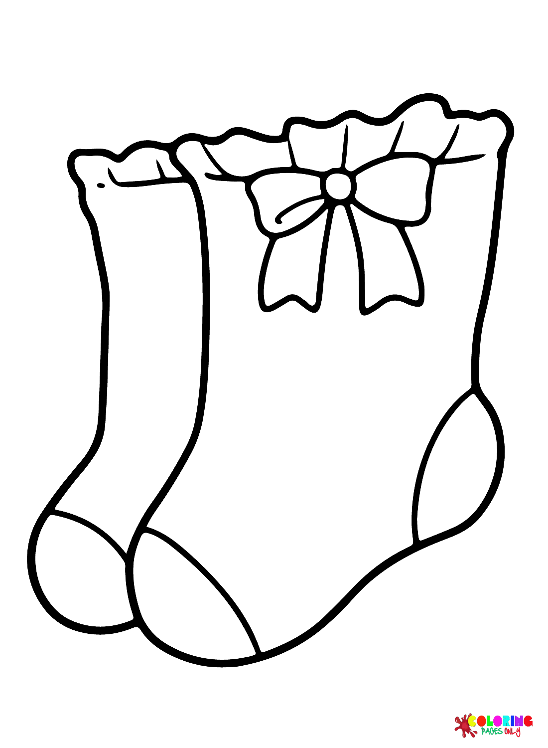 Детские носки с бантиком из носков