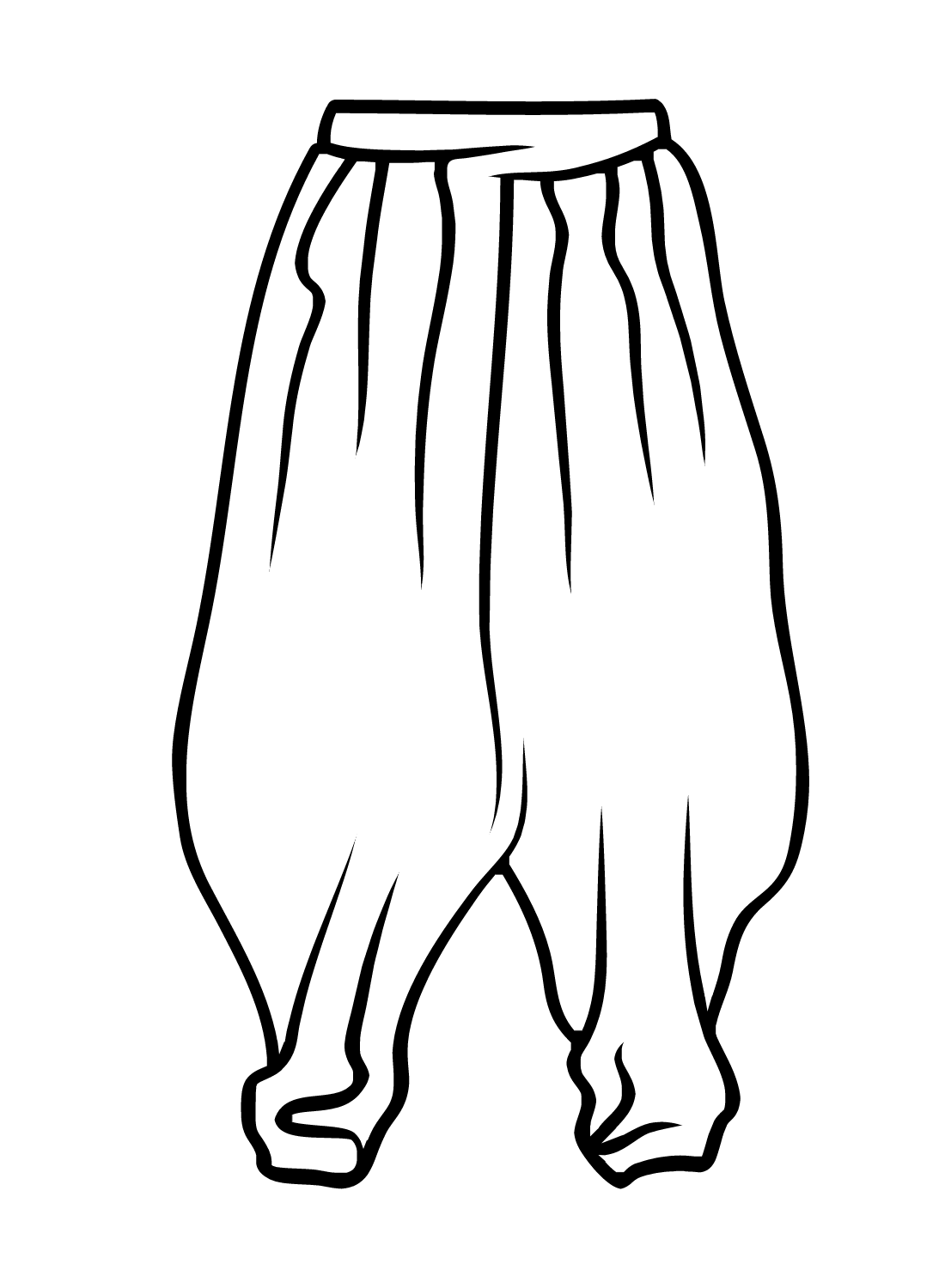 Baggy Pants Coloring Page