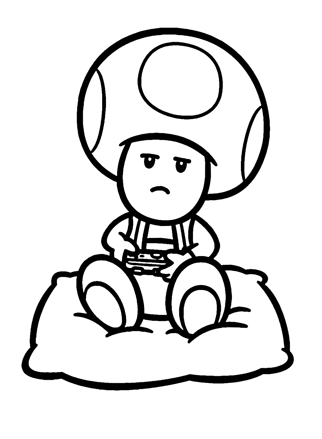 Toad aburrido Super Mario de Toad Mario