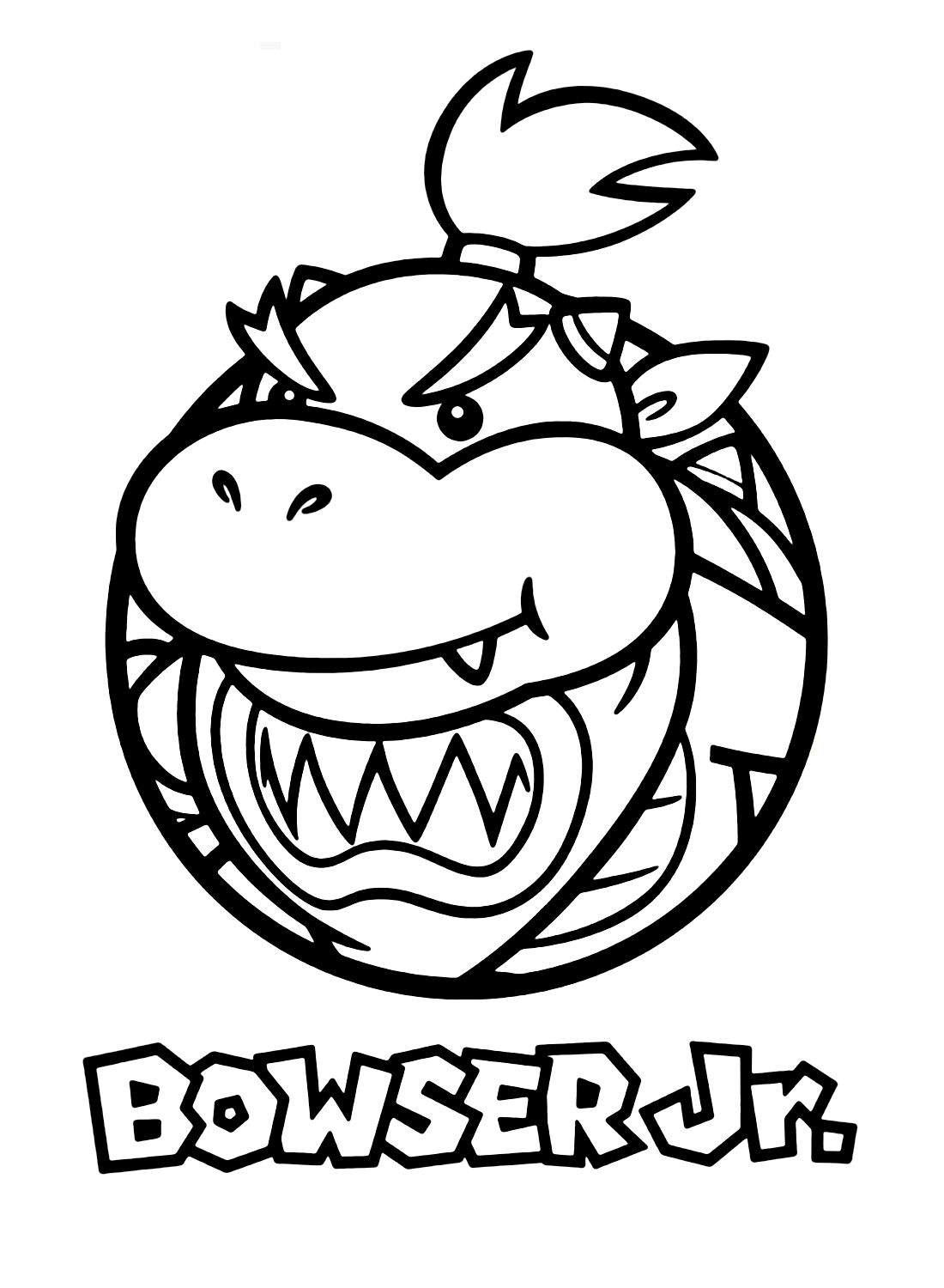 Desenhos para colorir Bowser Jr. de Super Mario - Desenhos para colorir  gratuitos para impressão