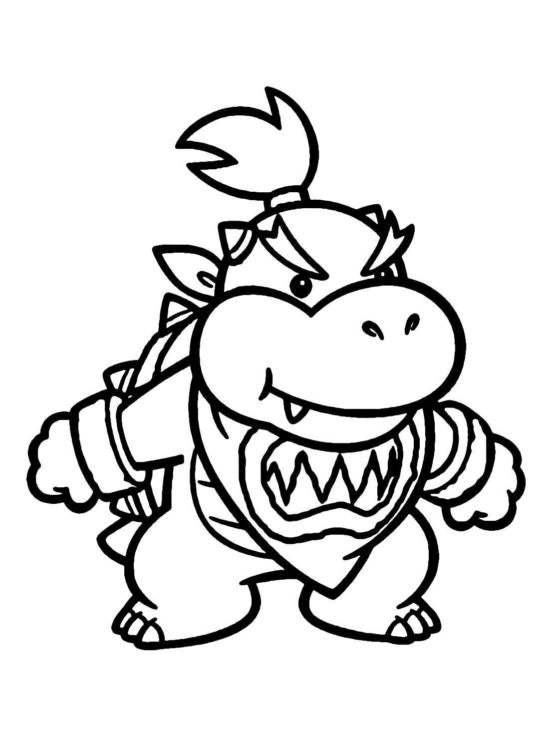 20 Free Printable Bowser Jr Coloring Pages