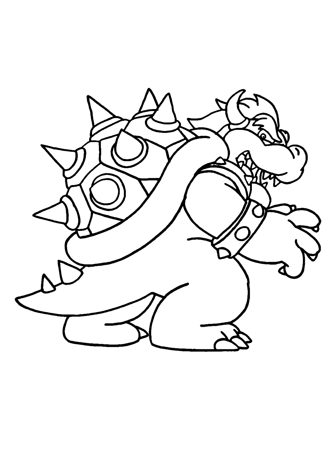 Bowser Mario Images Coloring Page