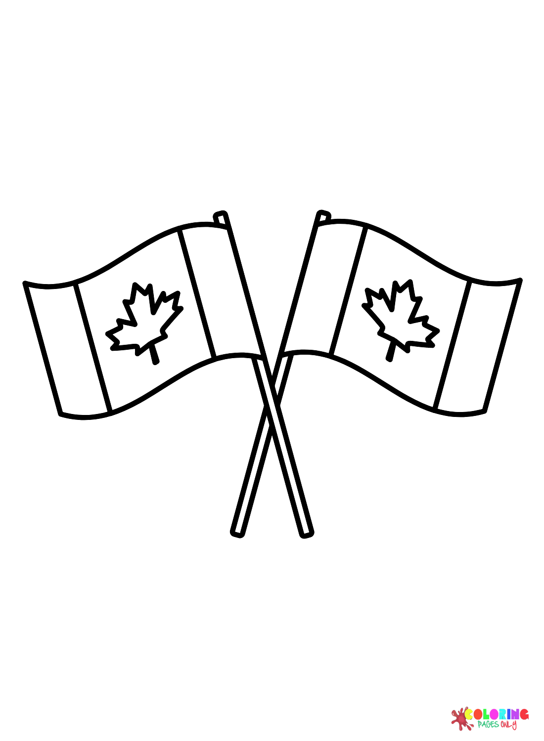 Канадский флаг со Дня Канады