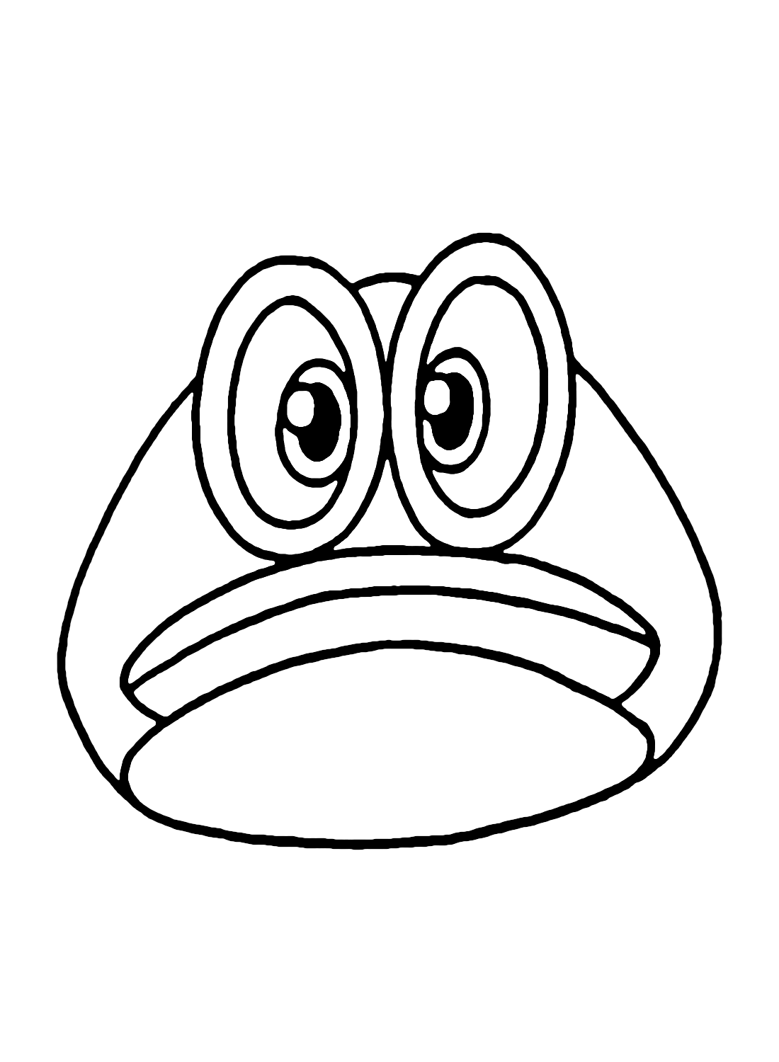 Cappy from Super Mario Odyssey Coloring Page