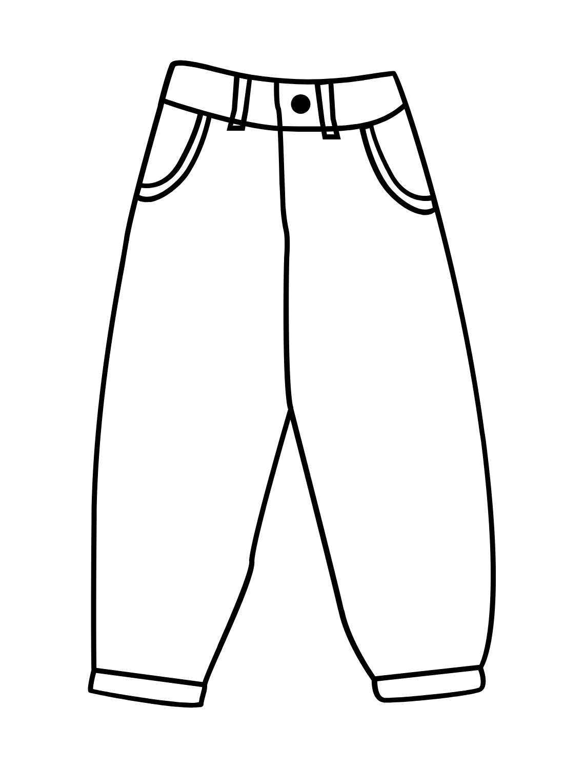 Plain Cargo Pants Coloring Pages - Free Printable Coloring Pages