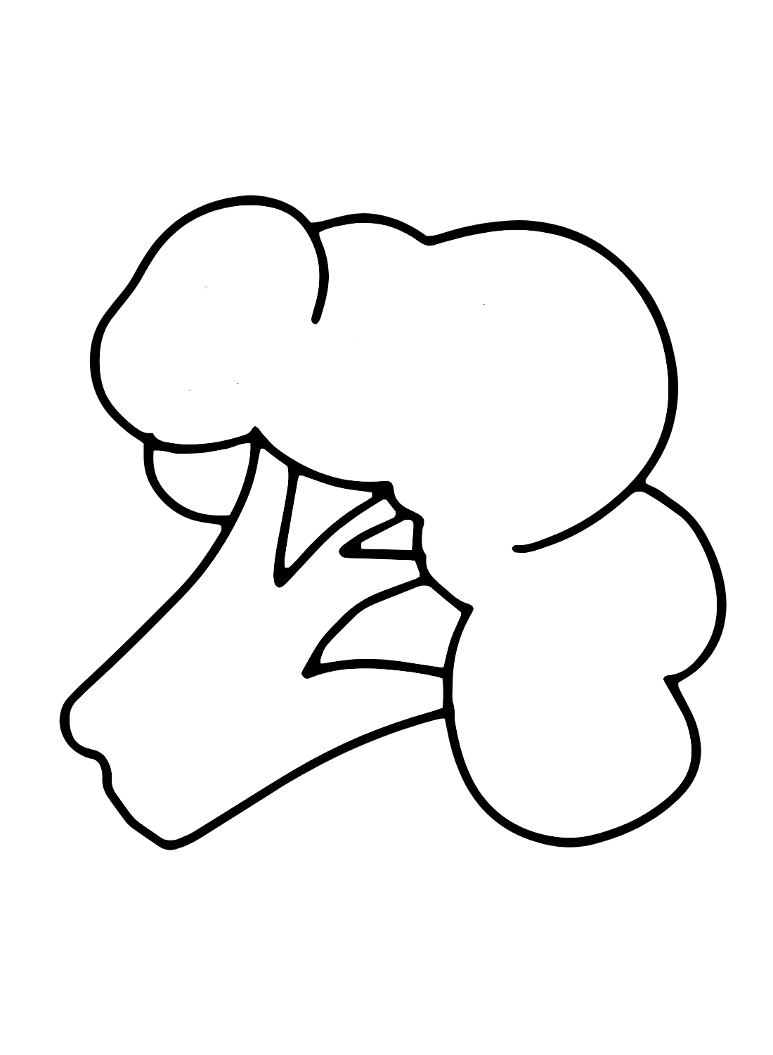 Desenho de couve-flor de couve-flor