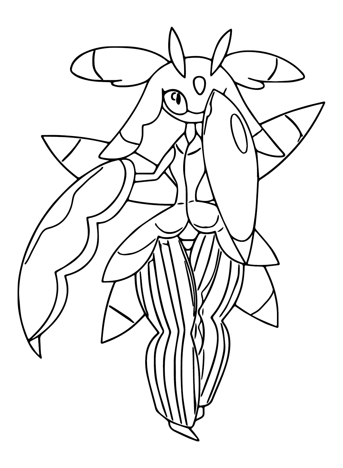 Character Lurantis Coloring Page