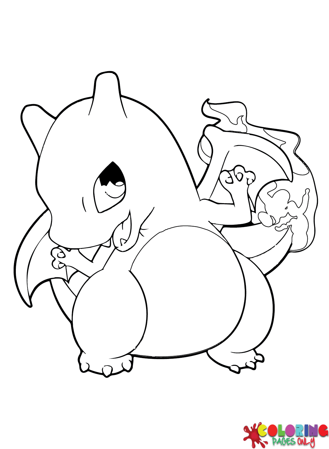 Charizard Cute Coloring Pages