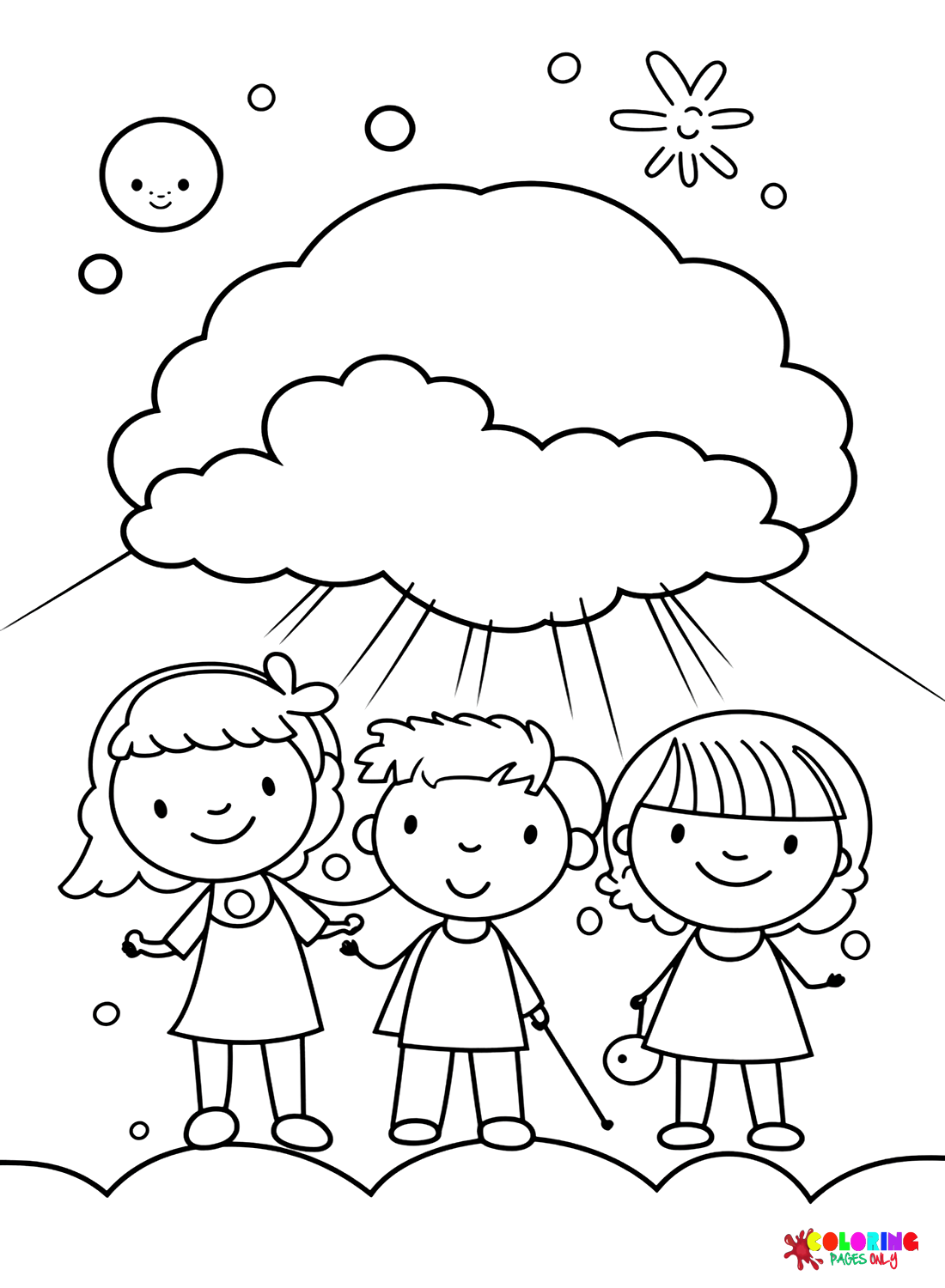 Children’s Day Images Coloring Page