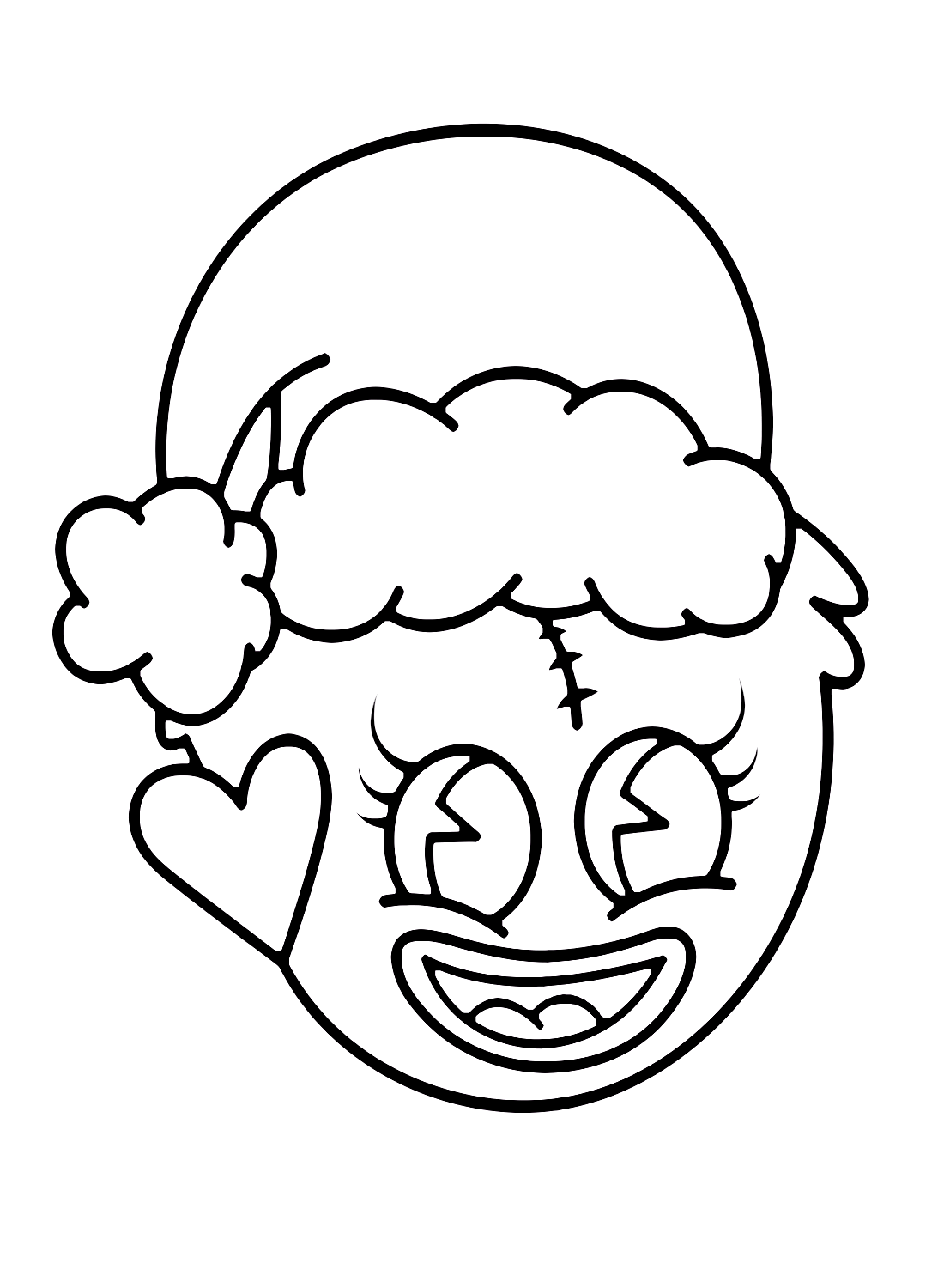 Christmas Kissy Missy Coloring Page