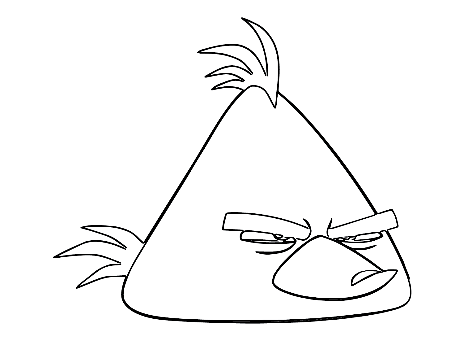 Chuck (Angry Bird) Images Coloring Page